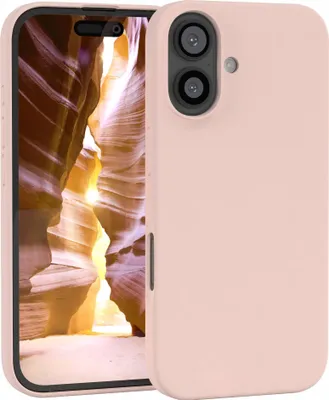 Produktbild von EAZY CASE Silikonhülle für Apple iPhone 16, Silikon Backcover Schutz in Rosa