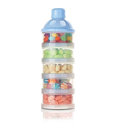 Produktbild von Milch Pulver Spender, Formel Milchpulver-Portionierer für 5 Schicht, Tragbarer Baby Milchpulver Behälter,milchpulver container