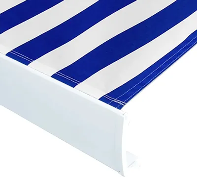 Produktbild von vidaXL Markisenbespannung Canvas Blau & Weiß 400x300 cm