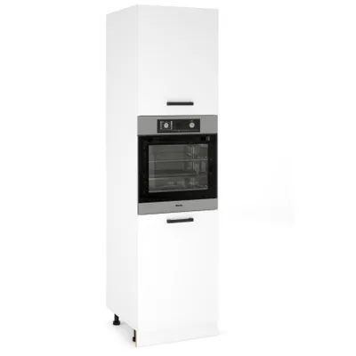Produktbild von ULWEHOME Hoher Unterschrank für den Backofen, 60 cm hoch, 2 Fronten, Weiß matt | Küchenmöbel der Serie EKO