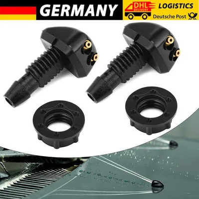 Produktbild von 2 Stk Auto Wasser Düsen Universal Waschwasserdüse Spritzdüsen Scheibenwaschdüse