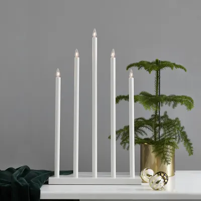 Produktbild von Star Trading 644-65, Leichte Dekorationsfigur, Weiß, IP20, Weiß, 5 Glühbirne(n), E10