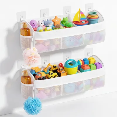 Imagen del producto de Solidchoice - Bolsa de almacenamiento para juguetes con 3 compartimentos