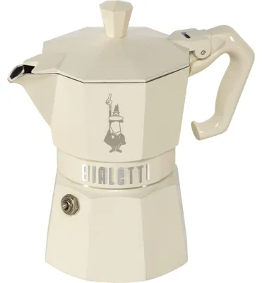 Image de Bialetti MOKA EXCLUSIVE 3 tasses crème