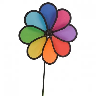 Image de Rhombus Moulin à vent fleurs 8 feuilles 42 cm