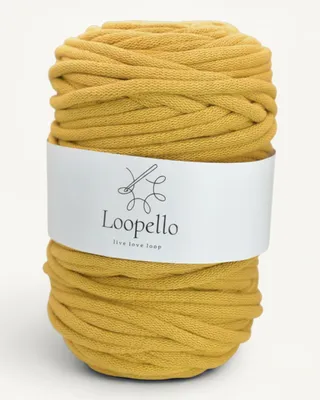Produktbild von Loopello Baumwollkordel Pro 9 mm 100 m – Senfgelb