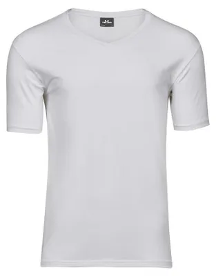 Produktbild von Tee Jays - T-Shirt V-Ausschnitt für Herren FK1842 (XL) (Weiß)