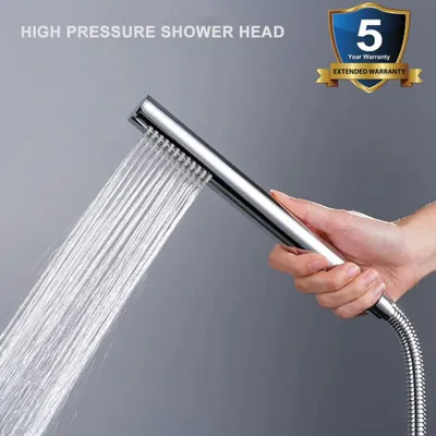 Produktbild von Hochdruck-Duschkopf - Messing - 15 m Schlauch - wassersparend - Druckerhöhung - 1 Strahlart