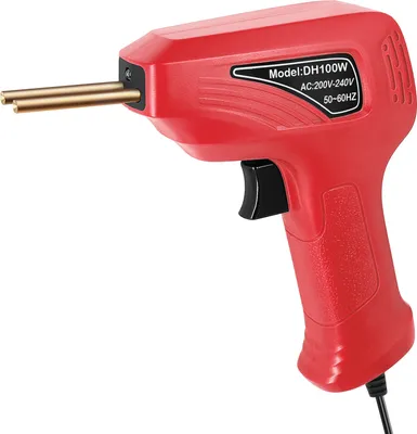 Image de Machine portable à souder les plastiques Kit de réparation des fissures de panneaux Coupe thermique Agrafeuse à chaud Ensemble d'outils de réparation des plastiques avec lumière LED