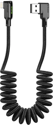 Produktbild von Mcdodo CA-7300 Black-Glue-Serie 90 Grad iPhone, iPad, Airpods Lightning Daten-/Ladekabel 1,8 m