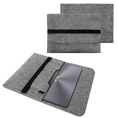 Produktbild von Laptoptasche Asus Vivobook Pro 15 Notebook Tasche Filz Cover Case Sleeve HülleFarbe:Grau