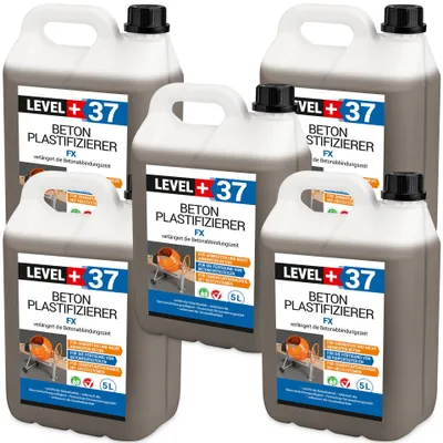 Produktbild von Beton Zusatzmittel 25L Betonverflüssiger Plastifizierer Estrich Level+ FX RM37