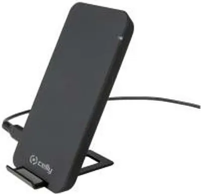 Immagine prodotto di Celly WLFASTSTANDBK Caricabatterie per dispositivi mobili Smartphone Nero dC Carica wireless Interno