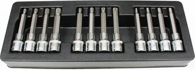 Produktbild von 12-teiliges Stecknuss Set aus S2-Werkzeugstahl