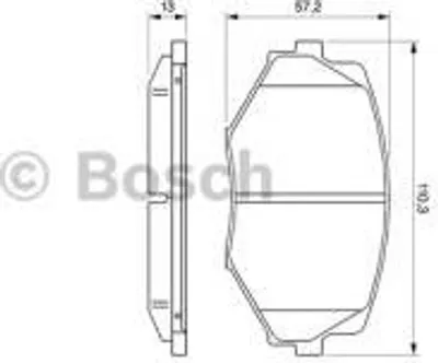 Produktbild von Bosch Bremsbelagsatz, Scheibenbremse 0 986 494 080