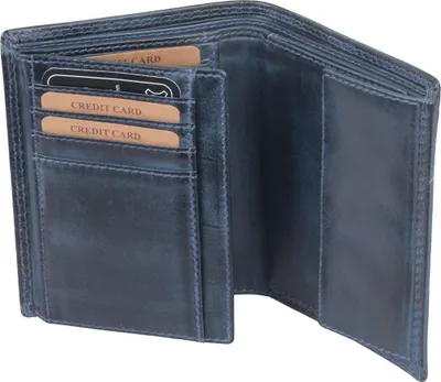 Produktbild von Kombibörse aus Echtleder, blau