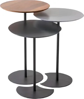 Zdjęcie produktu dla Zestaw stolików bocznych stolik kawowy stolik kawowy stolik sofa czarny stolik