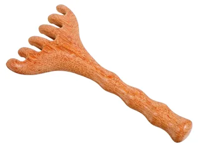 Produktbild von Holzkamm für Kopfhaut- und Meridianmassage mit Krallen