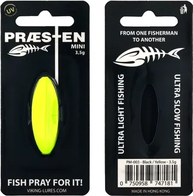 Produktbild von Westin Inlineköder Præsten Mini (Black/Yellow)