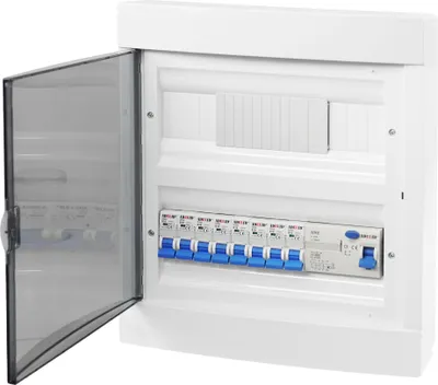 Produktbild von Unterverteilung Sicherungskasten Aufputz 24 Module FI Schalter LS Schalter