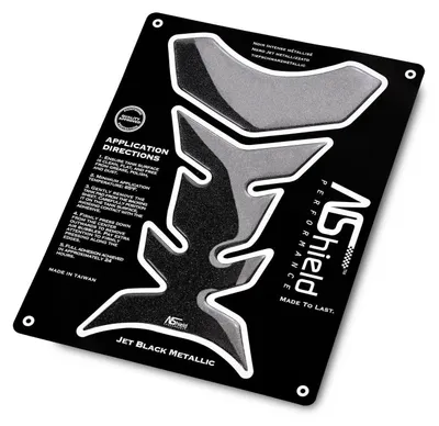Produktbild von Tankpad Motorrad 3D Tankschutz Aufkleber Obsidian Black Metallic