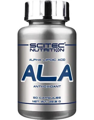Image de Scitec Nutrition ALA 50 gélules / Antioxydants et extraits naturels / Acide alpha-lipoïque en gélules