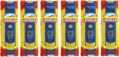 Produktbild von 6x Divella Vermicellini n°10 Hartweizengrieß Pasta Italienische Nudeln 500g Packung + Italian Gourmet Polpa di Pomodoro 400g Dose