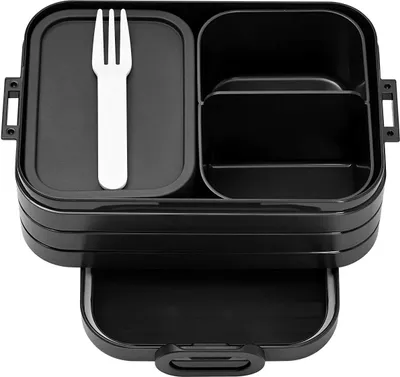 Produktbild von Mepal Bento-Lunchbox Take A Break Black Edition midi – Brotdose mit Fächern