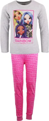 Produktbild von Rainbow High Mädchen Kinder langarm Schlafanzug Pyjama – Rosa / 98