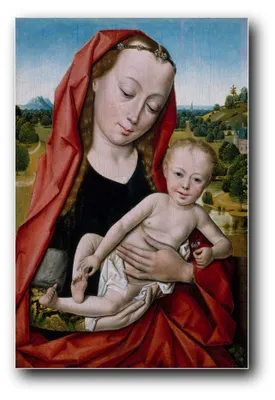Immagine prodotto di Stampa artistica raffigurante "Maria con il Bambino" di Dieric Bouts – 30x45 cm – non incorniciata