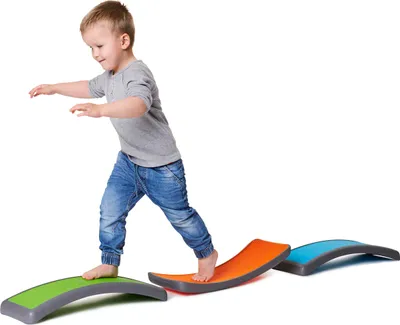 Produktbild von Balancierbögen-Set, Balance-Trainer, Balanceboard, 3-tlg.