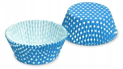 Obrázok produktu pre Wimex Papierové formičky na muffiny - Modré bodky (40 ks)