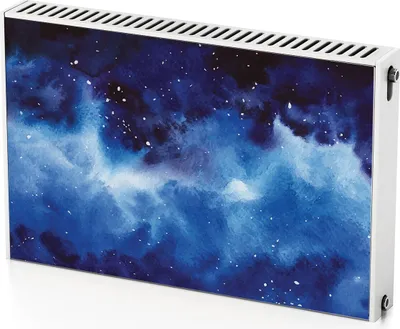 Produktbild von Weltraumsterne – Magnetische Heizkörperabdeckung – 90x60 cm – Magnet Heizkörperabdeckung – 3D Würfel – Heizkörperverkleidung – Magnetische Wandverkleidung – Wetterfest