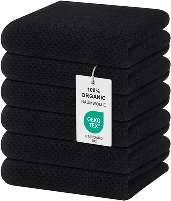Produktbild von Geschirrtuch Geschirrtücher, 100 % Baumwolle, 32 x 72 cm, weiche Geschirrtücher, Küchentücher, saugfähige Küchentücher, dicke Premium-Geschirr