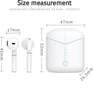 Obrázek produktu pro Bezdrátová stereofonní sluchátka P20 TWS červená