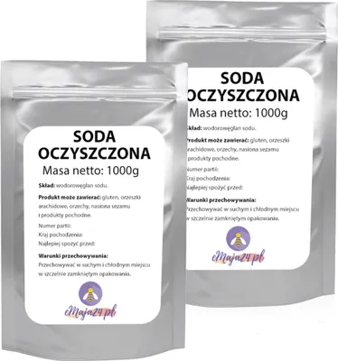 Zdjęcie produktu dla Soda Oczyszczona Spożywcza Wodorowęglan Sodu Emaja24 1Kg X 2 Sztuki