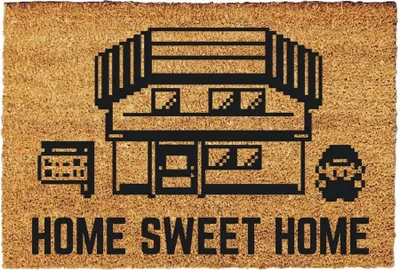 Produktbild von Pokemon inspiriertes Home Sweet Home 60cm x 40cm Fußmatte kokos lustig, Fußmatte, Türmatte