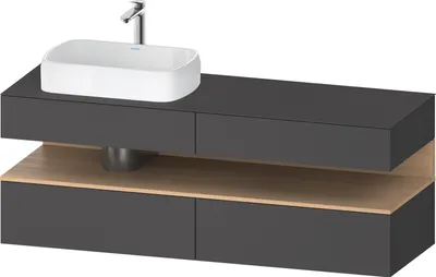 Produktbild von DURAVIT QA4777030490000 QTG KWTU WH Ek. 1600x550x600 Gt Mt. H