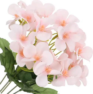 Produktbild von Dekolo Künstliche Blumen Dekorationen Pflanzen Deko Blumensträuße Hortensien Blassrosa 30cm