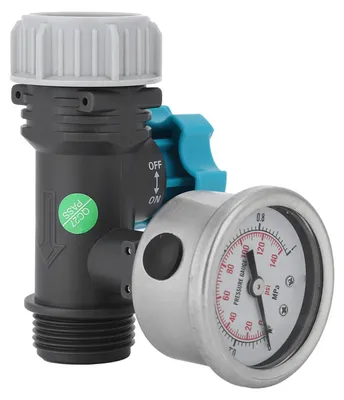 Wasserdruckregelventil G3/4 Zoll mit Manometer, Gartenbewässerung