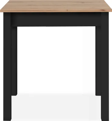 Produktbild von Esstisch >Capri< in Nachbildung Artisan Eiche / schwarz - 90x76x67cm (BxHxT)