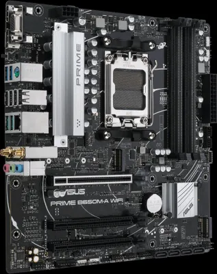 Produktbild von ASUS PRIME B650M-A-CSM, AMD, Sockel AM5, AMD Ryzen 7000 Series, Sockel AM5, DDR5-SDRAM, 128 GB