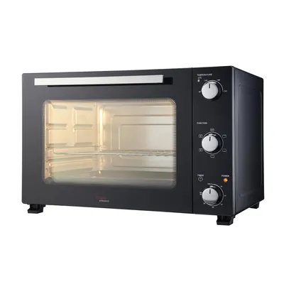 Produktbild von Cooks Professional 48L Mini-Ofen – Elektrischer Multifunktions-Tischherd 1800W | Schwarz/Silber