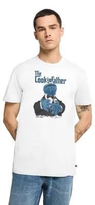Produktbild von Spreadshirt Sesamstraße The Cookiefather Männer Premium T-Shirt, 5XL, Weiß