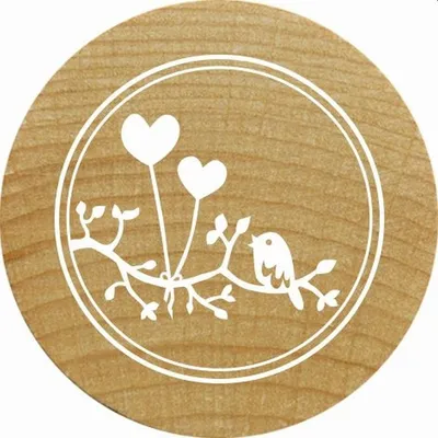 Produktbild von COLOP Motiv-Stempel Woodies "Herzballons"