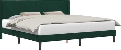 Obrázek produktu pro Rám postele s čelo Tmavě zelená 180 x 200 cm Samet