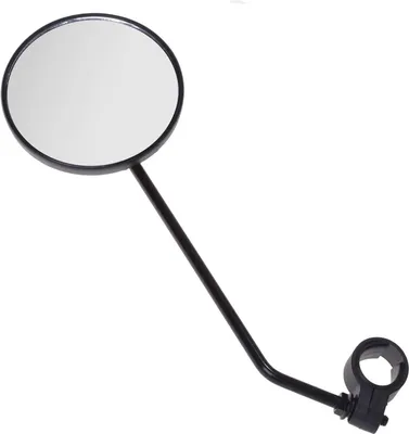 Produktbild von Fahrradspiegel Rückspiegel Lenkerspiegel Fahrrad Spiegel rund schwarz