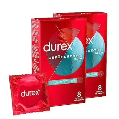 Produktbild von Durex Gefühlsecht Slim Kondome 2 x 8 Stück