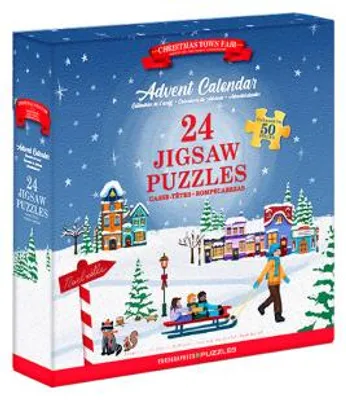 Produktbild von Eurographics Adventskalender Puzzle - 24 Puzzles - 50 Teile - Karton