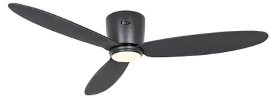Obrázek produktu pro Energeticky úsporný stropní ventilátor s LED osvětlením a dálkovým ovládáním Eco Plano II 132 cm čedičově šedý